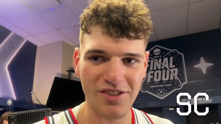 Donovan Clingan: UConn men's basketball Final Four locker room postgame - 4/1/23