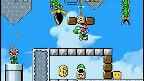 SMW Custom Level - Puzzle Over Cloud