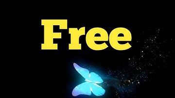 Intro Template No Text No Copyright | Butterfly Effect Black Screen | Free Video Background