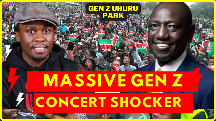 🔥 William Ruto HORRIFIED by Massive Gen Z Turnout at Shujaaz Memorial Concert at Uhuru Park!