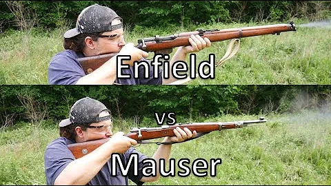 Never Shot a Milsurp Before Part 6: Mauser vs Lee Enfield (Chilean 1935 and Lithgow SMLE)