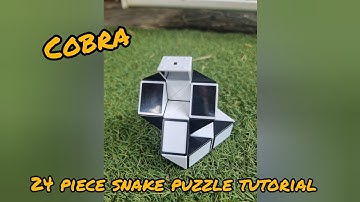 how to make a cobra with 24 piece snake puzzle