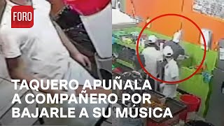 Taquero apuñala a su compañero por bajar el volumen de su canción favorita - Hora 21