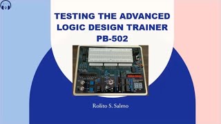 Testing the PB502 Logic Trainer (Hiligaynon Version)