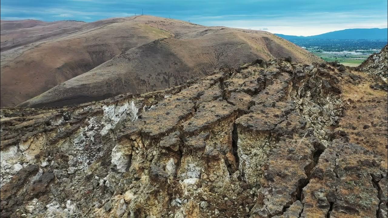 Rattlesnake Ridge Slide Union Gap 2022 union gap landslide drone 