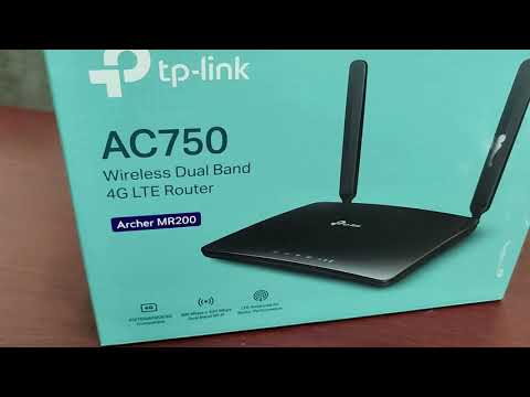 tp link Archer MR200 AC750 unboxing and initial setup