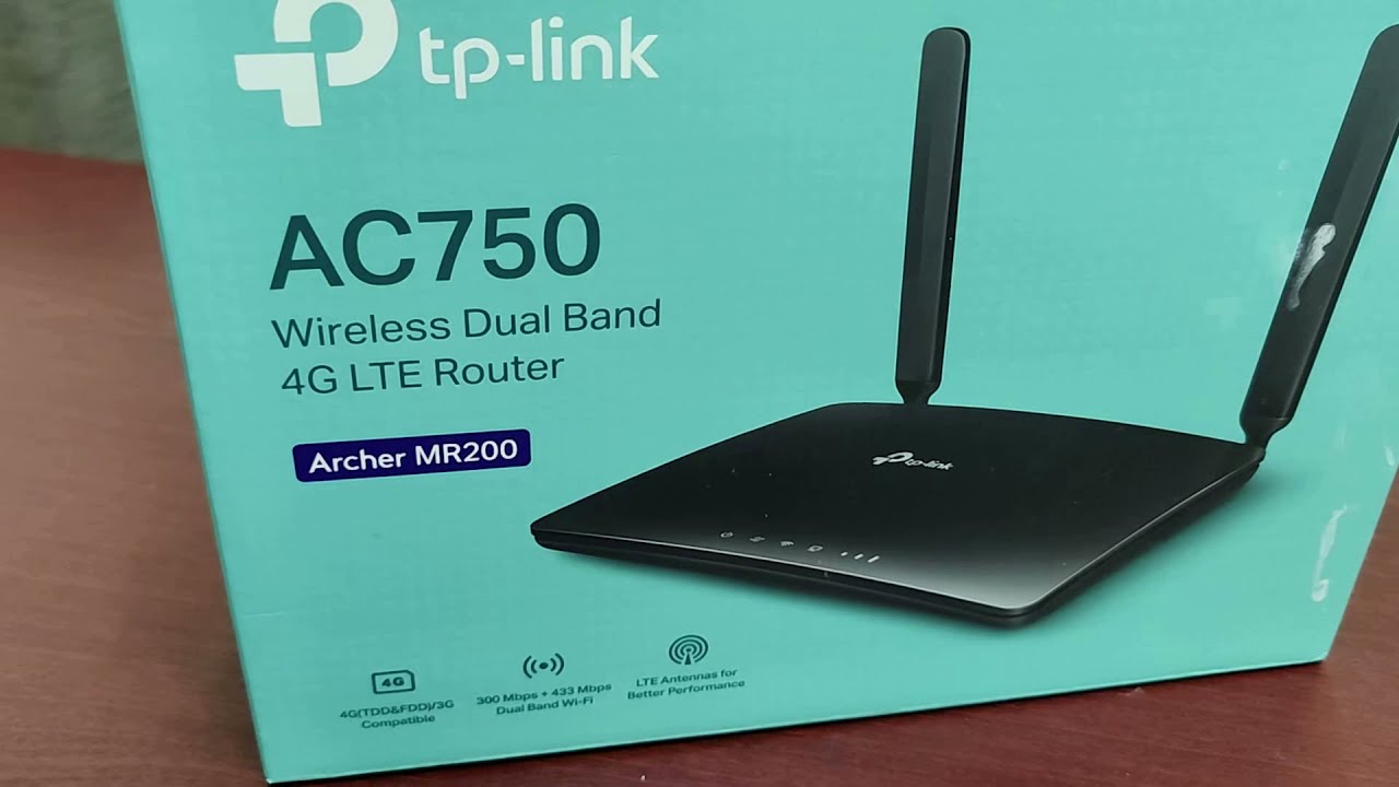 tp link Archer MR200 AC750 unboxing and initial setup - YouTube