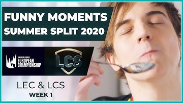 Funny Moments - LCS & LEC Week 1 - Summer Split 2020