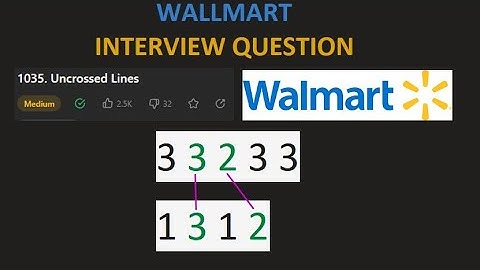 1035  Uncrossed Lines | Intuition | DP | TOP - DOWN Approach