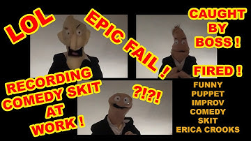 Funny job Interview comedy skit fail | hilarious puppet improv comedy skit parody | Erica Crooks