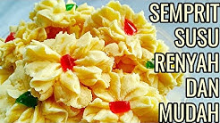 DENGAN 3 BAHAN BISA BIKIN SEMPRIT SUSU RENYAH,MUDAH DAN CANTIK,KUE KERING SAJIAN LEBARAN - Durasi: 7.13. 