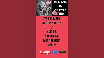 Only 1% Can Solve This Riddle! Find the number !#mathriddle #brainteaser #shorts #viral #puzzle #usa
