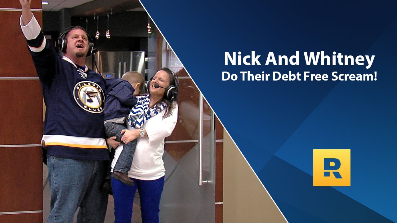 Nick And Whitney Do Their Debt Free Scream! Nick And Whitney Do Their Debt Free Scream!