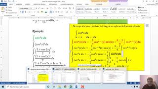 INTEGRALES DE POTENCIAS PARES DE SENOS Y COSENOS