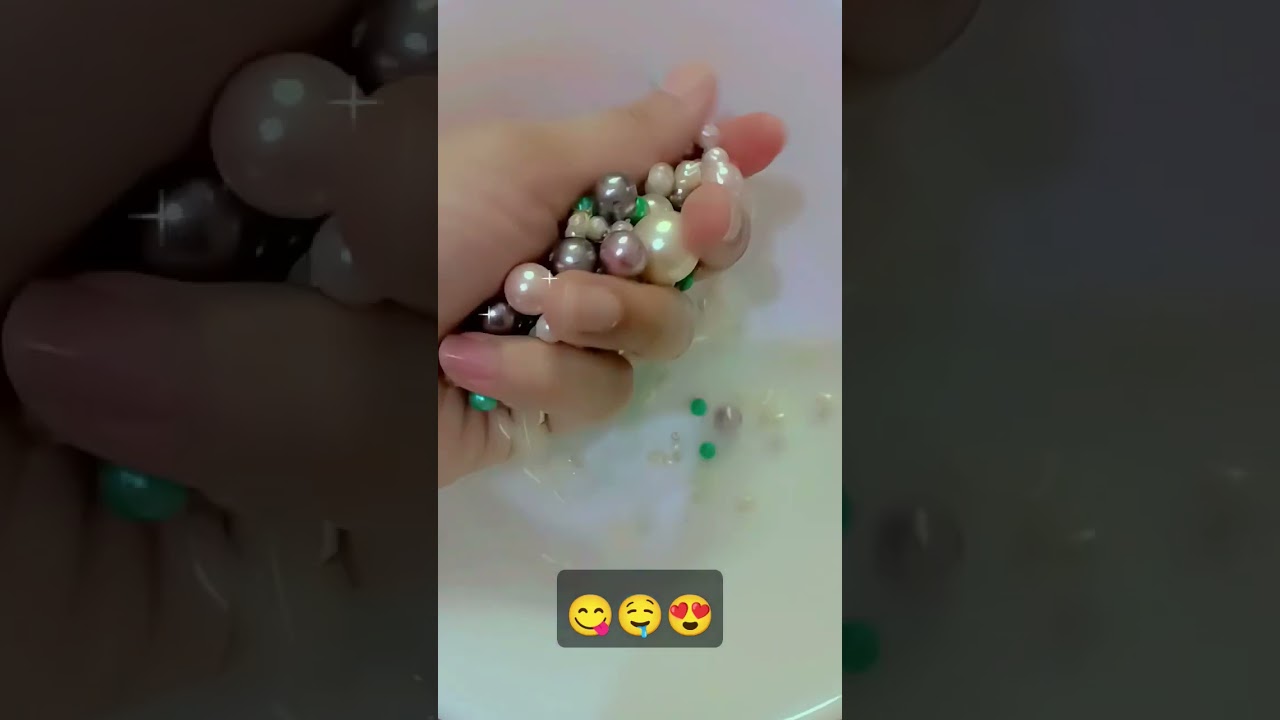 Satisfying Pearls falling dropping sound 