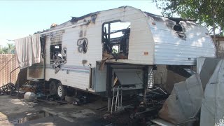 Dog died alongside person found dead after Fresno mobile home fire