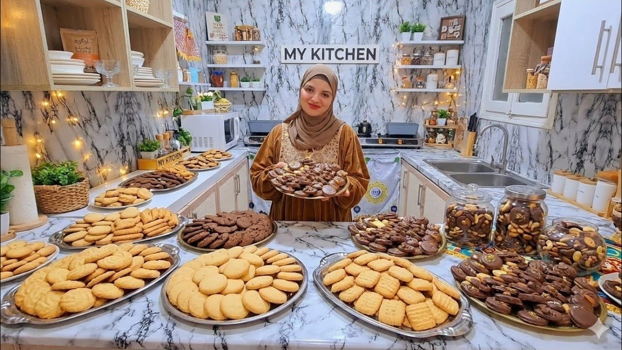 أجواء العيد ترحب بكم عملت بسكوت العشر دقايق وأشكال نواعم للعيد تفتح النفس في أسرع وقت وأقل مجهود