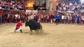 😱SE TIRA DE RODILLAS‼️ CON UN TORO BRAVO DE GUADAJIRA. valdaracete (Madrid)