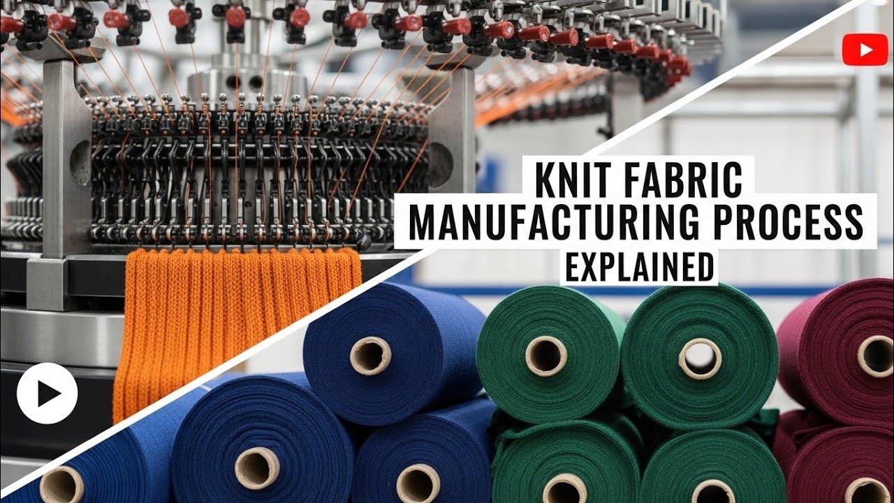 Knit Fabric Manufacturing Process Step by Step - YouTube