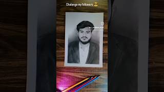 youtuber sketch challenge 😱 #art #commission #drawing #pencilportrsit #viralvideo