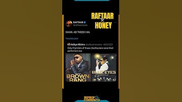 Raftaar going All In this war against Honey Singh along side Badshah 🗣️😈