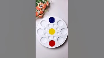 How to create 3 primary colors shades #paintmixing #colormixing #satisfyingart #asmrart #shorts