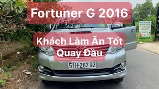 Toyota Fortuner G 2016 Máy Dầu Siêu Hot -Khách Cũ Làm Ăn Có Quay Lại Đổi Xe - Chất Xe Siêu Đẹp-725tr