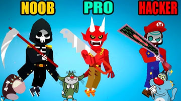 NOOB vs PRO vs HACKER Death Incoming #2 Android iOS Oggy And Jack
