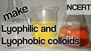 Colloids: Preparation of Lyophilic and Lyophobic Colloids -NCERT