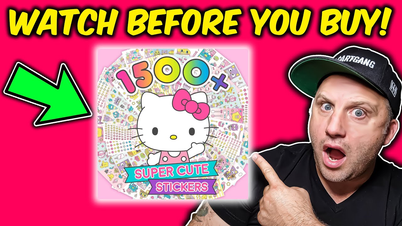 Watch BEFORE Buying The Hello Kitty 1500 Sticker book! - YouTube