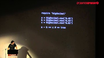 Numerical Ruby: Xavier Noria @ Rails Israel 2013 Conference