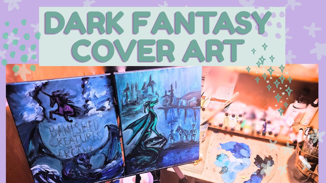 Designing and Creating a Book Cover for a Dark Fantasy Art Novel