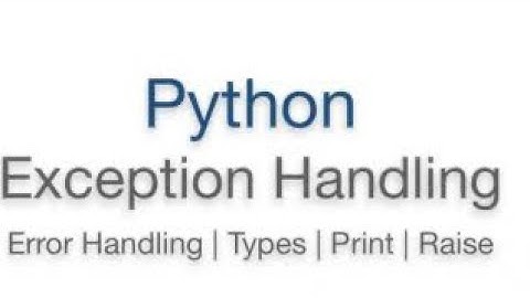 How to Use While Loop And Raise Program at The Same Time In Python - MDP Versatile