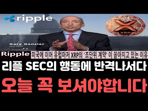   리플전망 리플 XRP 조단위의 여러 계약사실을 공개하며 본격적인 반격 나섰다 오늘 영상은 꼭 보셔야합니다 리플전망 리플호재 리플급등 리플코인 리플소송 리플시세