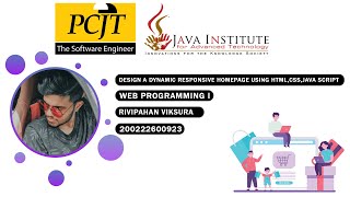 Details Design a dynamic responsive homepage using HTML, CSS, Java Script & Bootstrap Update