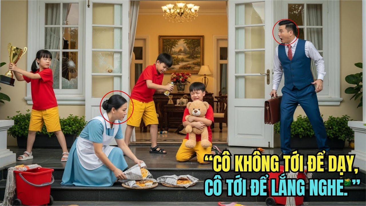 bọn trẻ trở thành ác mộng với trường học, đến khi Người phụ nữ bước vào, đổi đời 3 đứa trẻ mồ côi mẹ