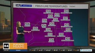 Another day of triple-digit feels-like temperatures ahead in South Florida