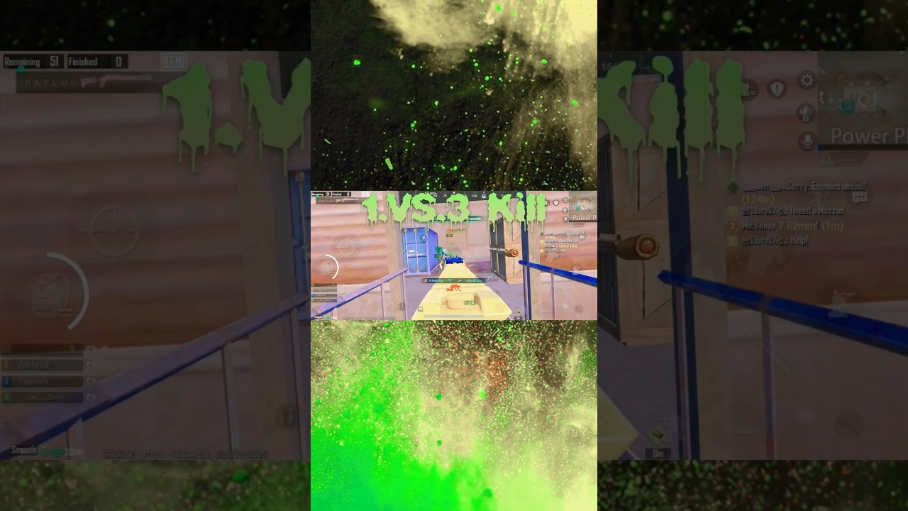 Witness the Most Incredible 1 vs 3 Kill in BGMI Live 13 bgmi