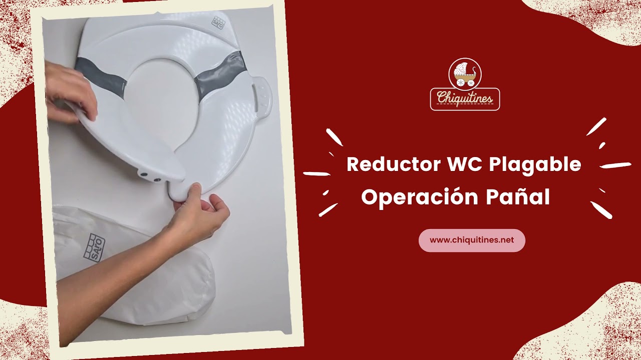 REDUCTOR WC PLEGABLE CON SILICONA DE SARO