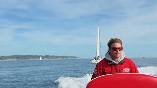 Today's Yachts leaving Scarborough harbour racing to Newcastle