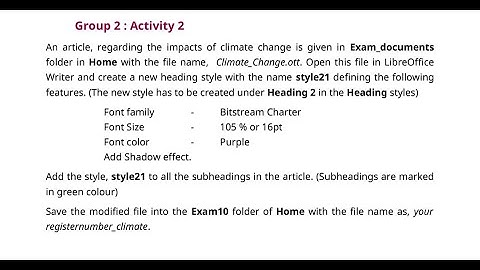 Std 10 | SSLC IT Exam 2021 | Group 2 | Activity 2