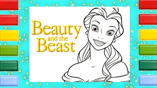 Princess Belle Coloring Video #4 | Beauty and The Beast Coloring Page Princess Belle Coloring Video #4 | Beauty and The Beast Coloring Page