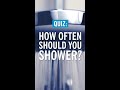 🚿 Should you shower every day?