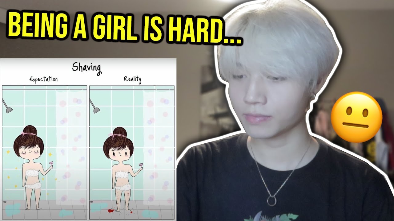 Confused Asian Boy Reacts To COMMON GIRL PROBLEMS Why Girls Like