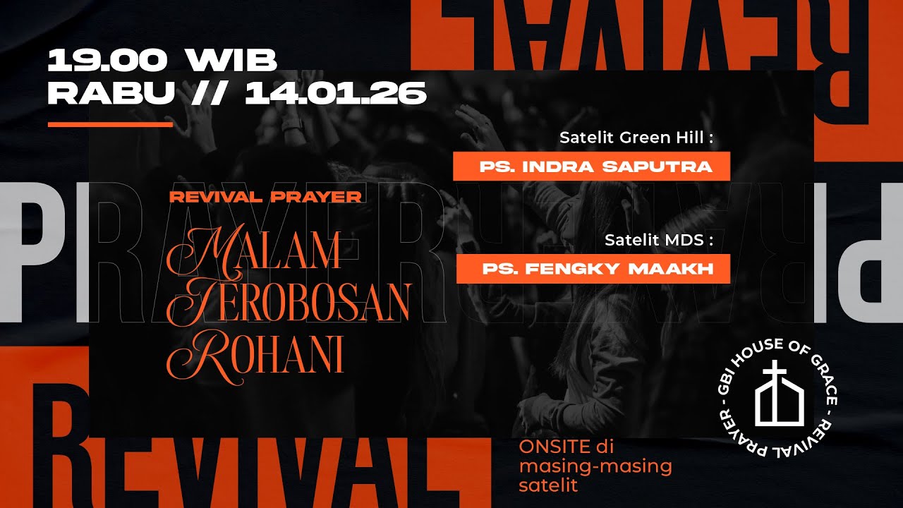 LIVE House Of Grace - Revival Night | 14 January 2026 - Ps. Indra Saputra