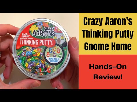 Crazy Aaron's Thinking Putty Gnome Home - Hide Inside Putty, Find the 6 Hidden Gnome Pieces!
