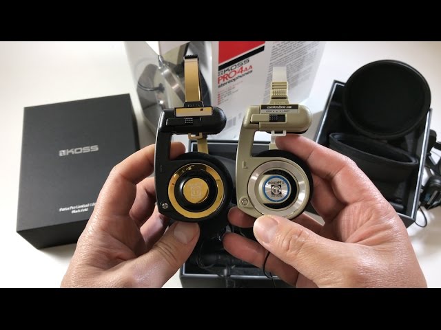 Porta Pro® Limited Edition Black Gold Headphones - Koss Stereophones