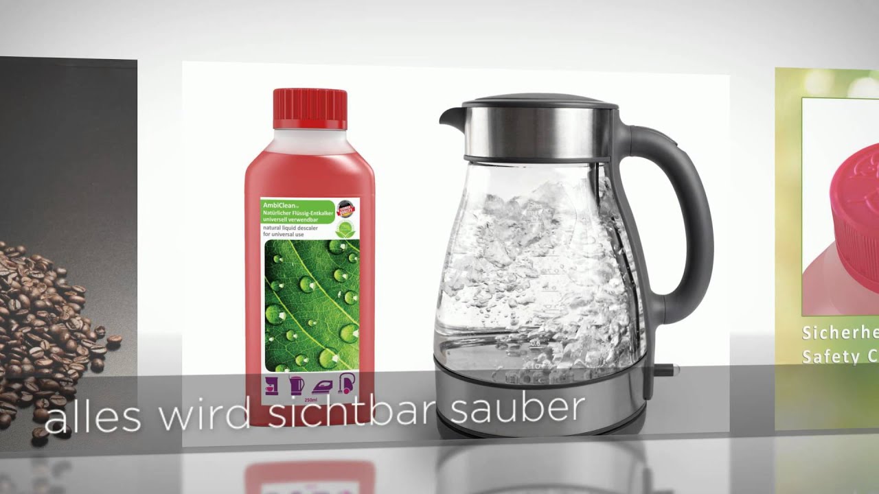 Entkalken mit dem Entkalker für Kaffeemaschinen von AmbiClean