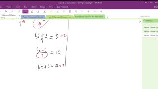 Solving more complex linear equations | General Maths Unit 1: Topic 3: Lesson 3