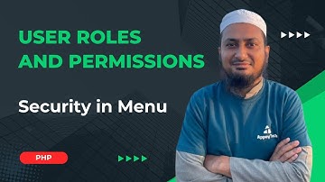 Security in Menu | User Roles and Permissions in PHP (Bangla) #10